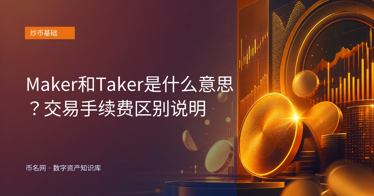 Maker和Taker是什么意思？交易手续费区别说明