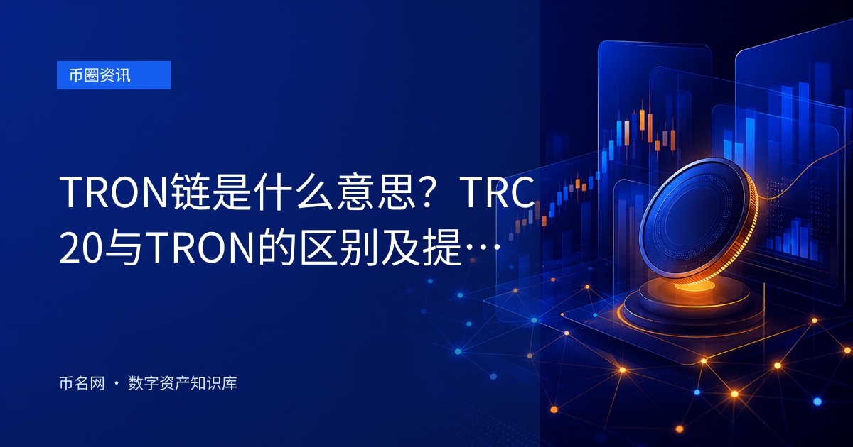 TRON链是什么意思？TRC20与TRON的区别及提币避坑指南