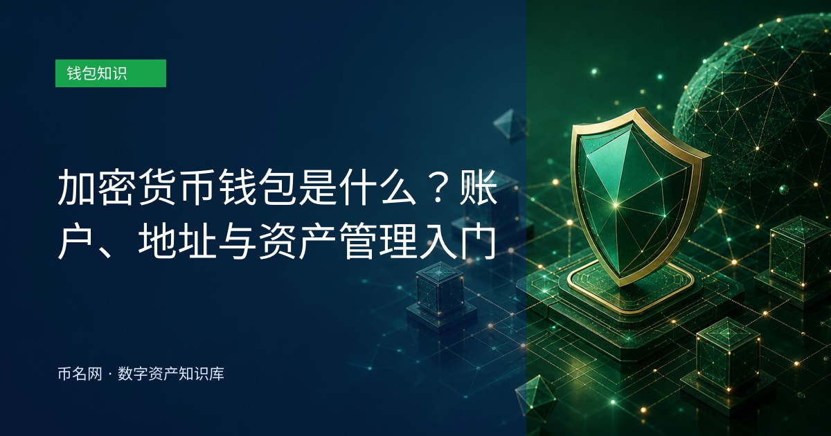 加密货币钱包是什么？账户、地址与资产管理入门