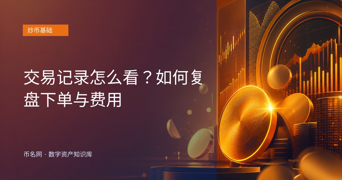 交易记录怎么看？如何复盘下单与费用