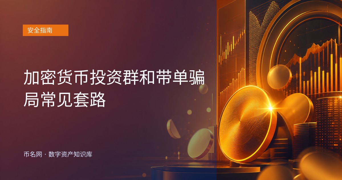 加密货币投资群和带单骗局常见套路